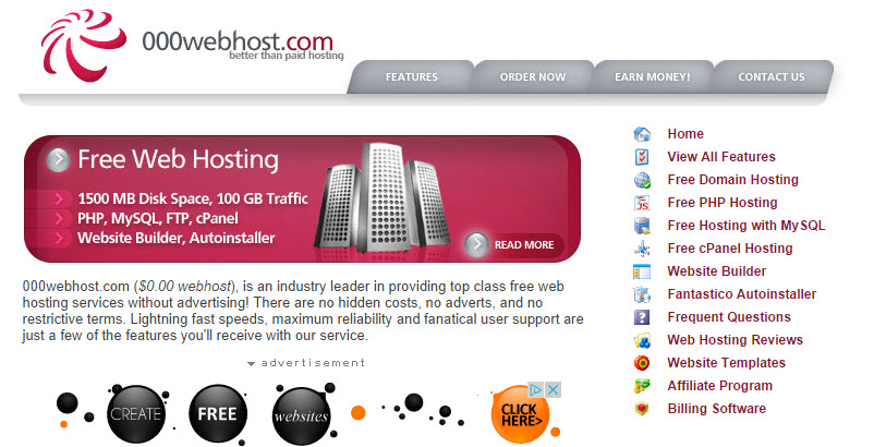 7 hosting free tốt nhất